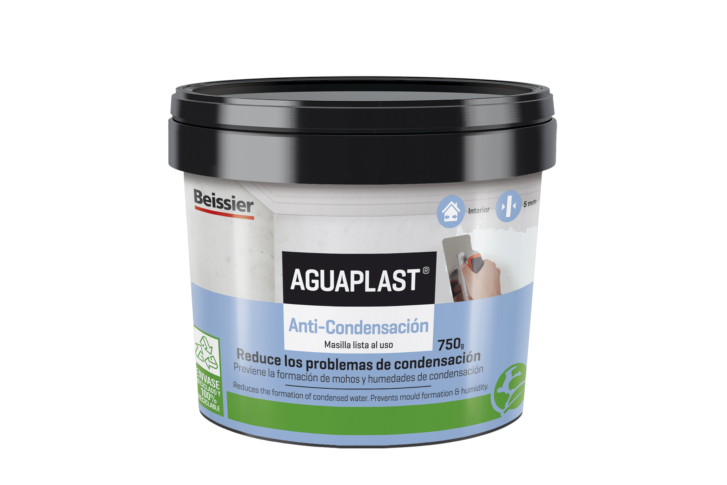 PLASTE MASILLA ANTI-CONDENSACION 70676-003 AGUAPLAST 750 G