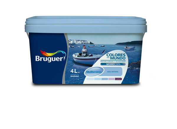 PINT PLAST MEDITERR.AZUL SUAVE 5056896 C.MUNDO 4 L