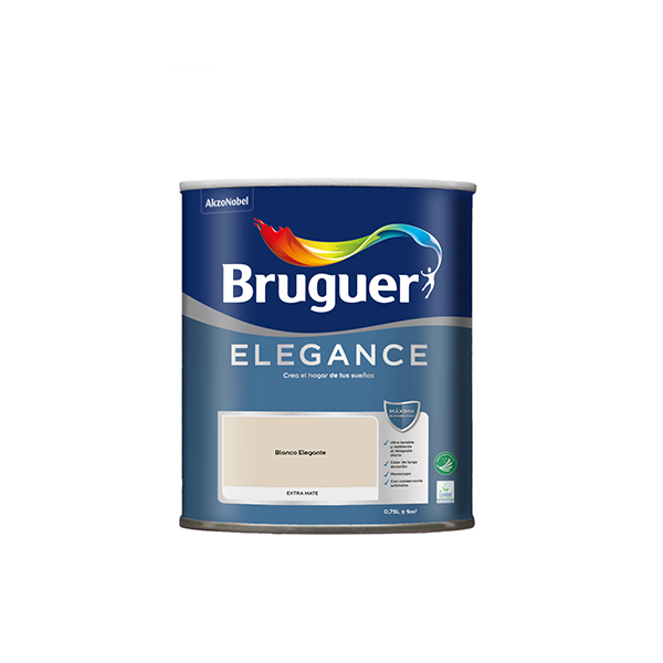 PINT PLAST ELEGANCE BLANCO NUBE MATE 5924179 BRUGUER 750 ML