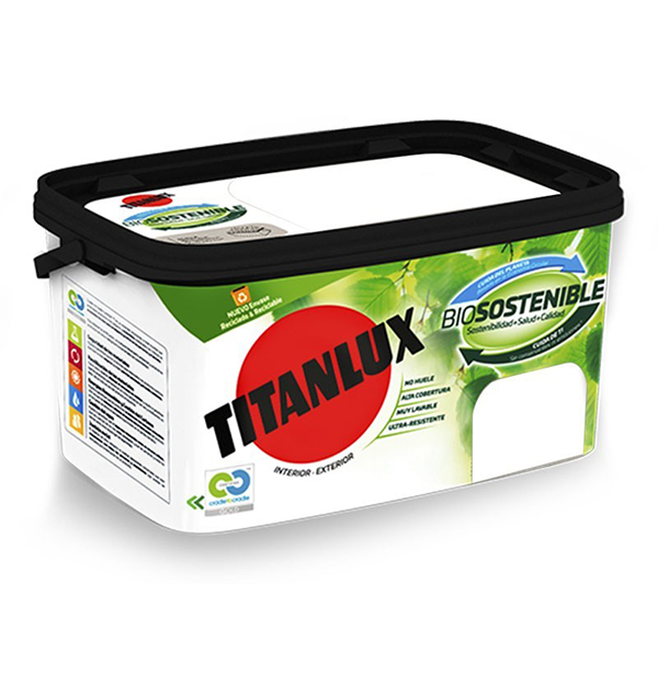 PINTURA PLAST BIOSOST. GRIS HI 06N103104 TITAN 4 L