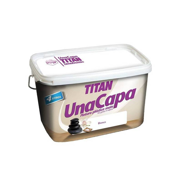 PINTURA PLAST 1 CAPA PIEDRA S. 69630204 TITAN 4 L