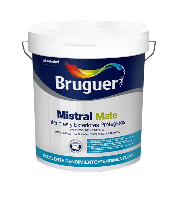 PINTURA PLASTICA INTERI/EXTERI 5586674 MISTRAL 4 L