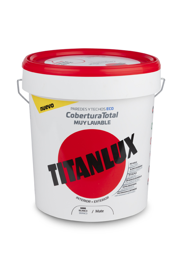 PINTURA PLASTICA COBERTURA TOT 06T100015 TITAN 15 L
