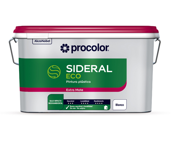 PINTURA PLASTICA MATE SIDERAL ECO 5276063 PROCOLOR 1 L