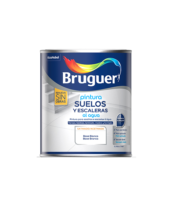PINTURA SUELO AGUA SAT BLANCO ROTO 5951850 BRUGUER 2 L